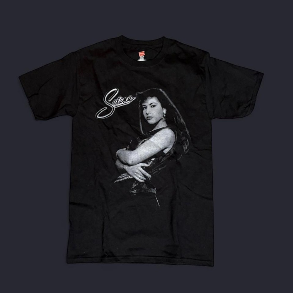 Black Selena cotton t-shirt MEN SIZE‎ S